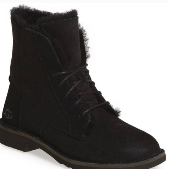 Ugg Quincy Suede Fold-Over Boots - Picture 1 of 8